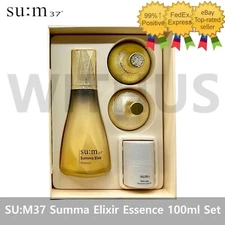 SU:M37 Summa Elixir Essence 100ml/3.38oz Special Set 4 Items sum37 K-Beauty