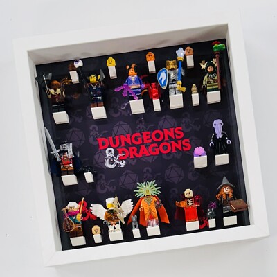 Vitrinenrahmen Koffer für LEGO  Dungeons and Dragons Minifiguren 71047 27cm