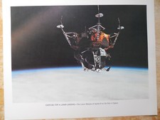 APOLLO 9 Lunar Module Landing, 1969, NASA, 11X14 Excellent Condition