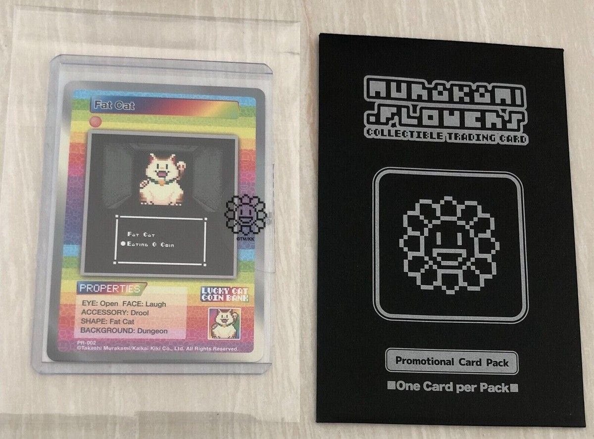 【PSA10】 村上隆 Fat Cat PR-002 Takashi Murakami Flowers Trading Card Lucky Cat Coin Bank [ FAT