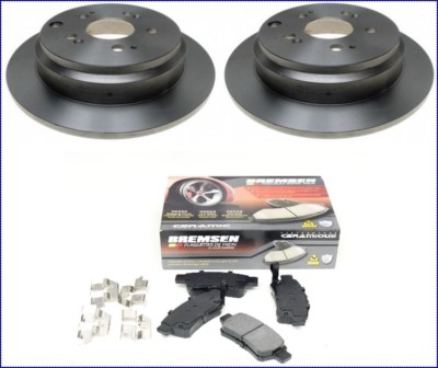 2X BREMSSCHEIBEN + KERAMIK BREMSKLÖTZE HINTEN FÜR HONDA ODYSSEY 2005 - 2010