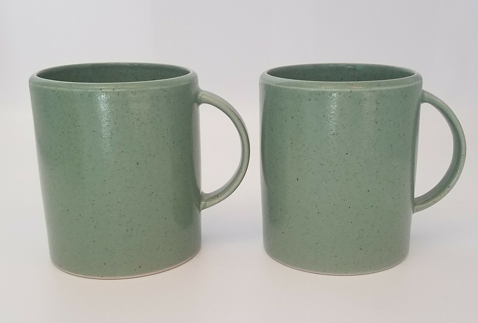 (2) Calvin Klein Khaki Collection, Cargo, Jade Green Stoneware Mugs, 4