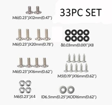 Complete Plastics Fairing Mounting Hardware Bolts for  CRF50 XR50 Dirt Bike 33PC