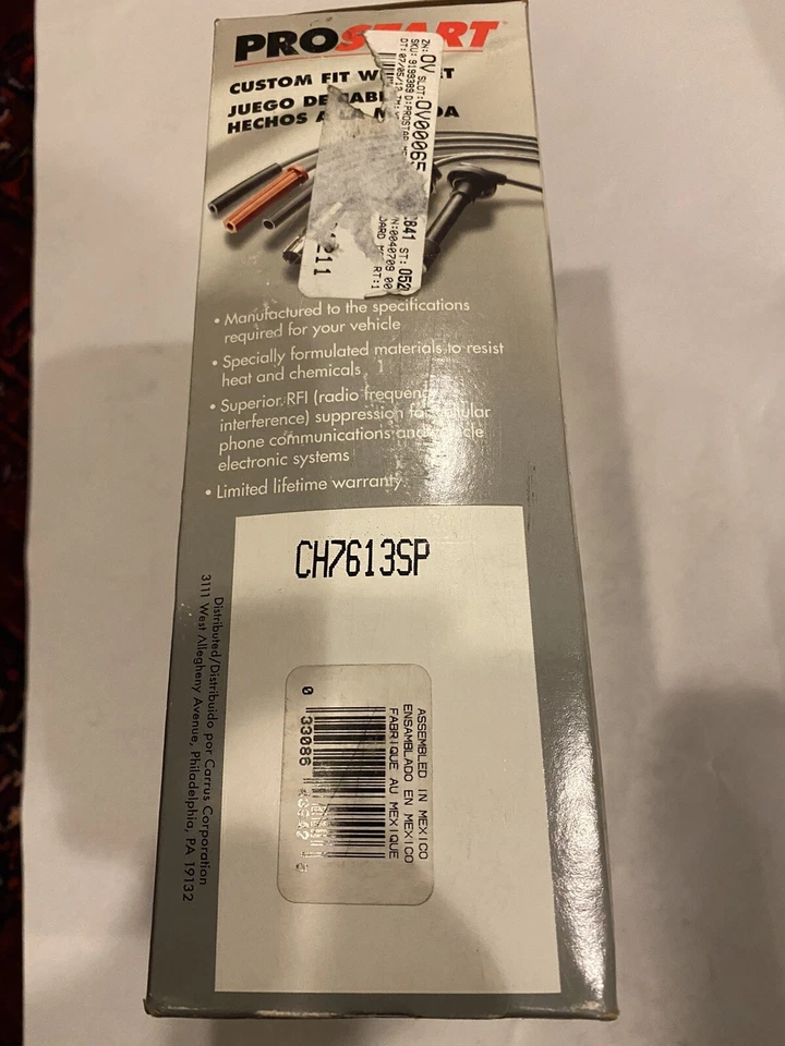 Juego de cables de bujía para Pontiac Chevrolet CH7613SP - ¡Envío rápido! Foto 3 de 3