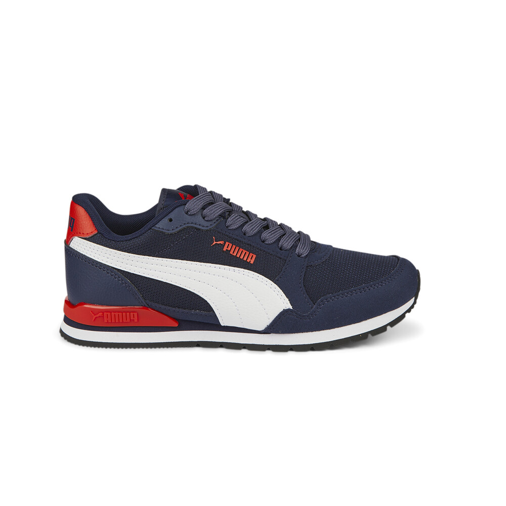 Puma St Runner V3 Сетчатые молодежные кроссовки на шнуровке для мальчиков синего цвета, повседневная обувь 38551009