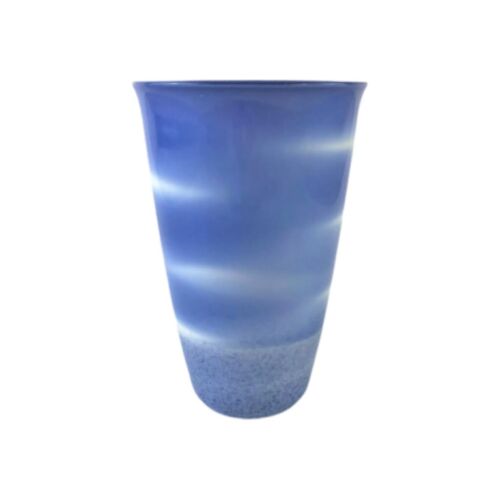 Japanese Porcelain Cup Tumbler Cloud Glaze Blue White Swirl Tea Saki Wine