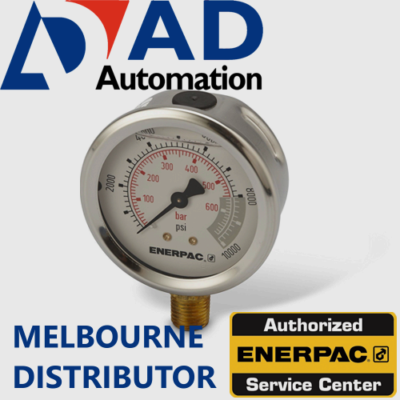 Enerpac G2535L Hydraulic Pressure Gauge, Face, Lower