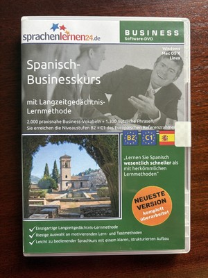 Spanisch lernen Sprachkurs Businesskurs B2+C1 Software CD-ROM Sprachenlernen24