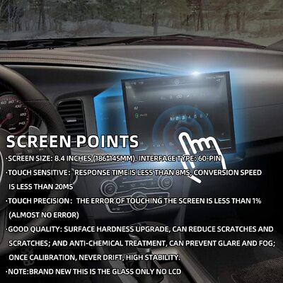 For 18-22 Jeep Grand Cherokee 8.4 Uconnect LCD Touch-Screen Radio Navigation