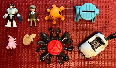 Teen Titans Figure Lot Vehicles Parts Lot  Mattel DC Comics Imaginext