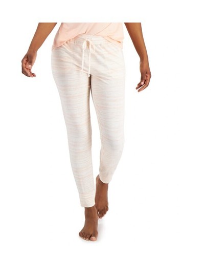 Alfani Women's Essentials Pajama Joggers Pant-Tropical Peach Space Dye XXL