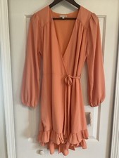 NWT Gianni Bini Coral Wrap Dress Size MEDIUM