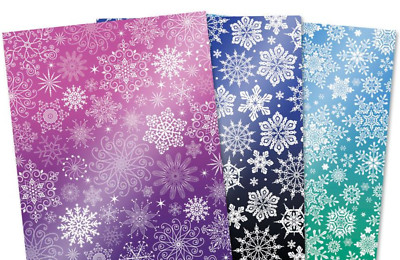 Schneeflockenschimmer - Mirri Card Specials - A4 Karte - 3 Blatt