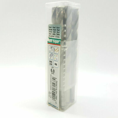 Lot of 10 Alpen Cobalt Drill Bit Bulk HSS Super DIN 338 RN Ø6.0mm x10 6mm Jobber