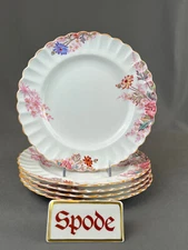 5 Spode CHELSEA GARDEN 8” Salad Plates: MINT