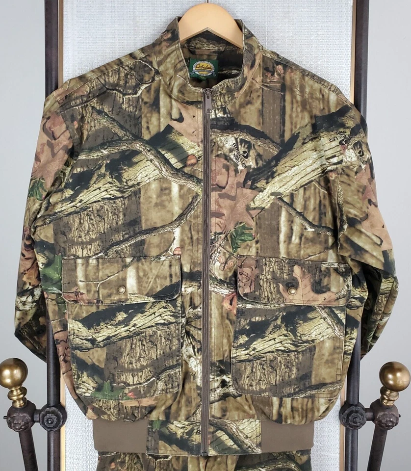 CABELAS Size Medium Jacket+Pants Mens Break Up Infinity Camo Cotton/Poly Bomber - Image 2 of 4