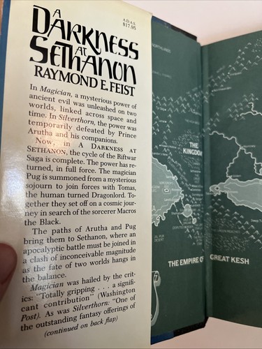A Darkness at Sethanon By Raymond E. Feist, First Edition, 1st Printing, HC DJ - Picture 13 of 16