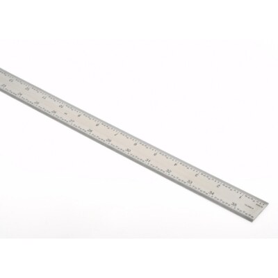 SPI 13-948-5 Stainless Finish Rigid Steel Rule: 4R Graduation, 1-1/4'' Wide x ...