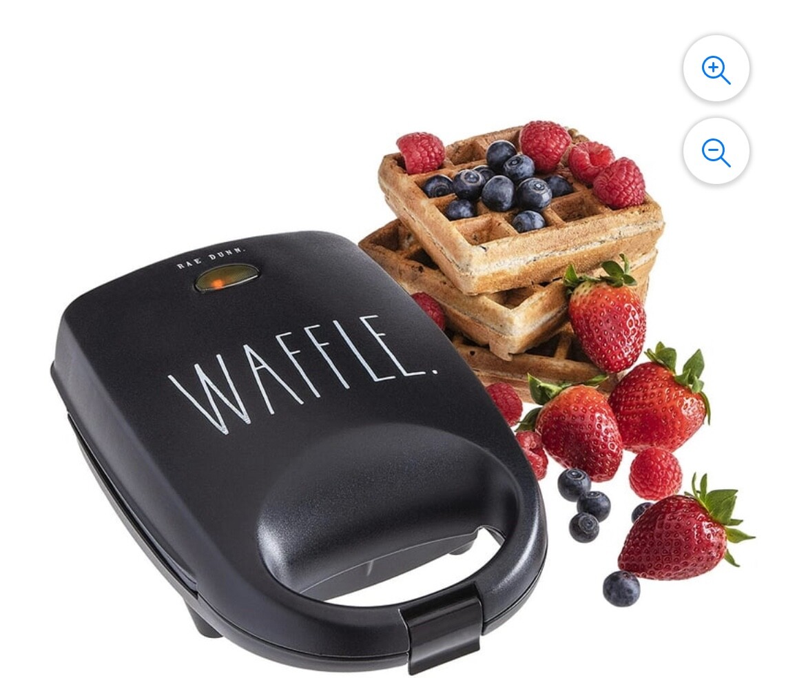 Compact Waffle Maker (Black)-image