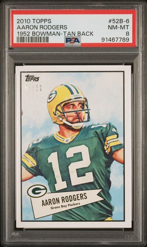 Aaron Rodgers #52B-6 2010 Topps 1952 Bowman card