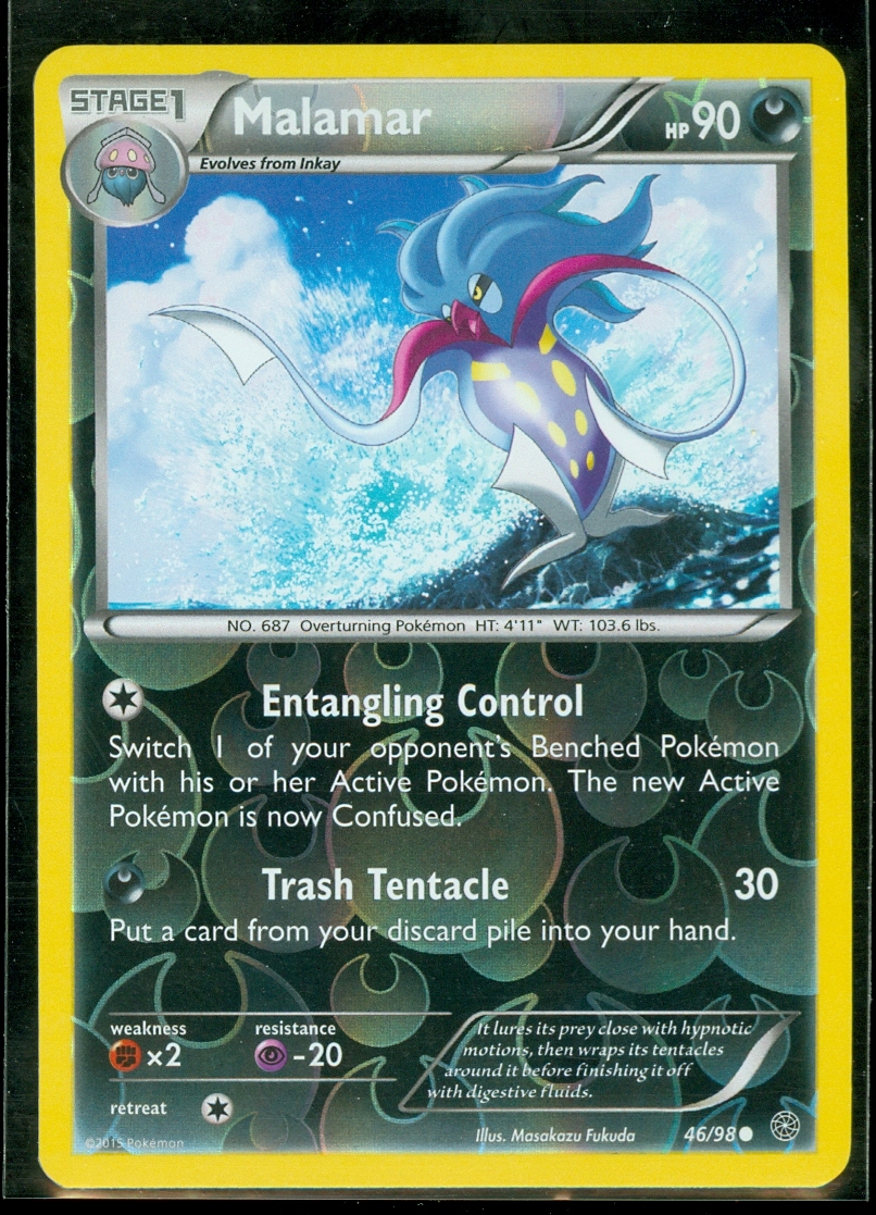 Pokemon MALAMAR 46/98 - XY Ancient Origins - Rev Holo - MINT