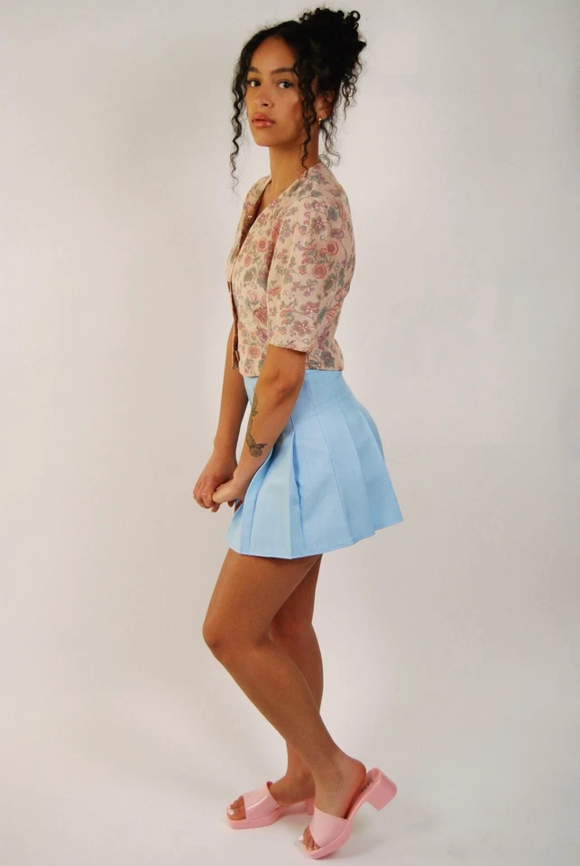 Giorgio Armani Blazer (M) vintage 80s beige linen top women medium floral flax - Image 2 of 4