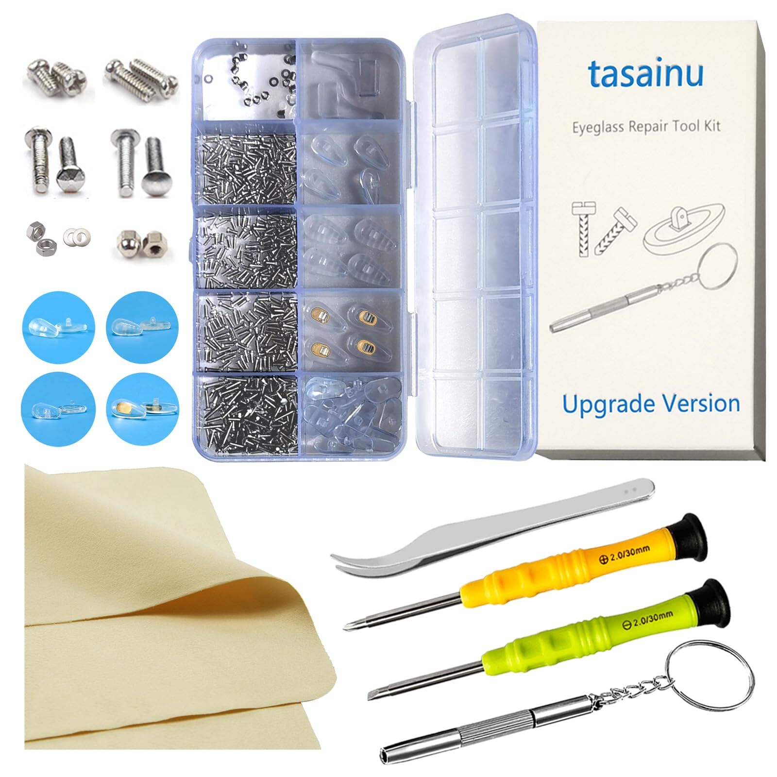 Upgrade Version Eyeglass Repair Kits, Repair Tools Kit Comes with 520 PCS of ...