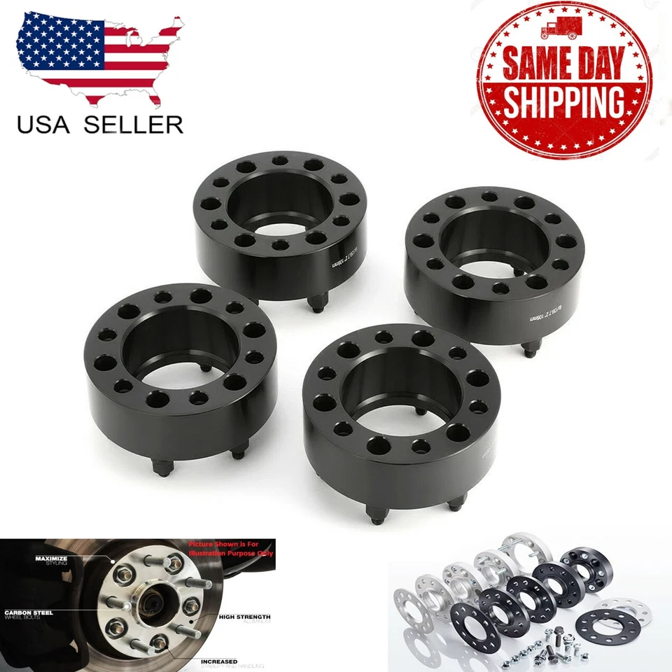 ADAPTADOR CENTRADO EN EL CUBO 4 PIEZAS 5X5 (127 MM) 3"" APTO PARA JEEP COMMANDER GRAND CHEROKEE WRANGLER Foto 4 de 4