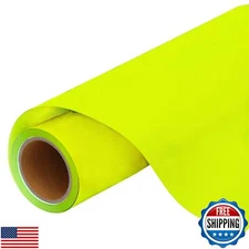 3 Yard x 20" Wide Roll Threadart Neon Yellow Heat Transfer Vinyl Film HTV | S