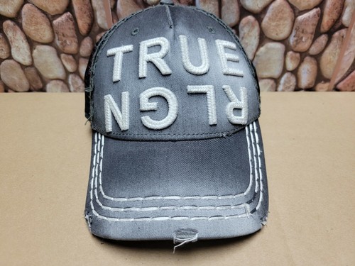 TRUE RELIGION Trucker Distressed Faded 