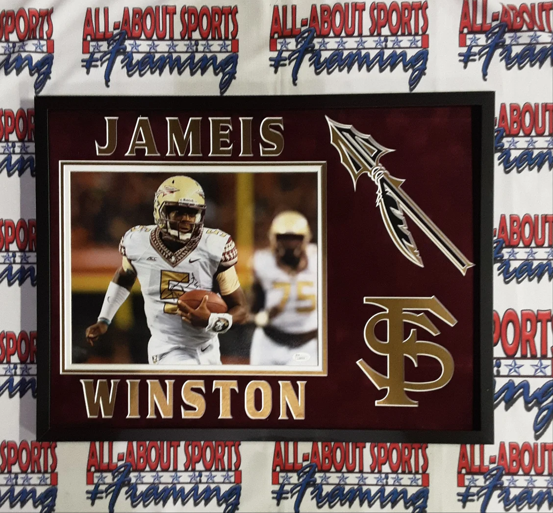 Jameis Winston Signed Framed 11x14 Photo Autographed JSA 