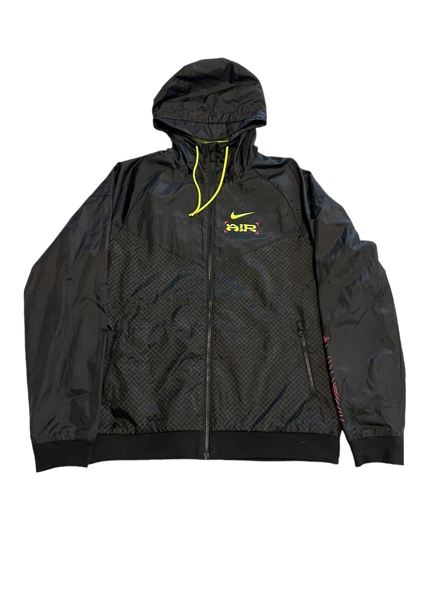 nike windrunner black volt