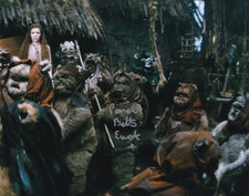 PAMELA BETTS signed Autogramm 20x25cm STAR WARS in Person autograph COA EWOK