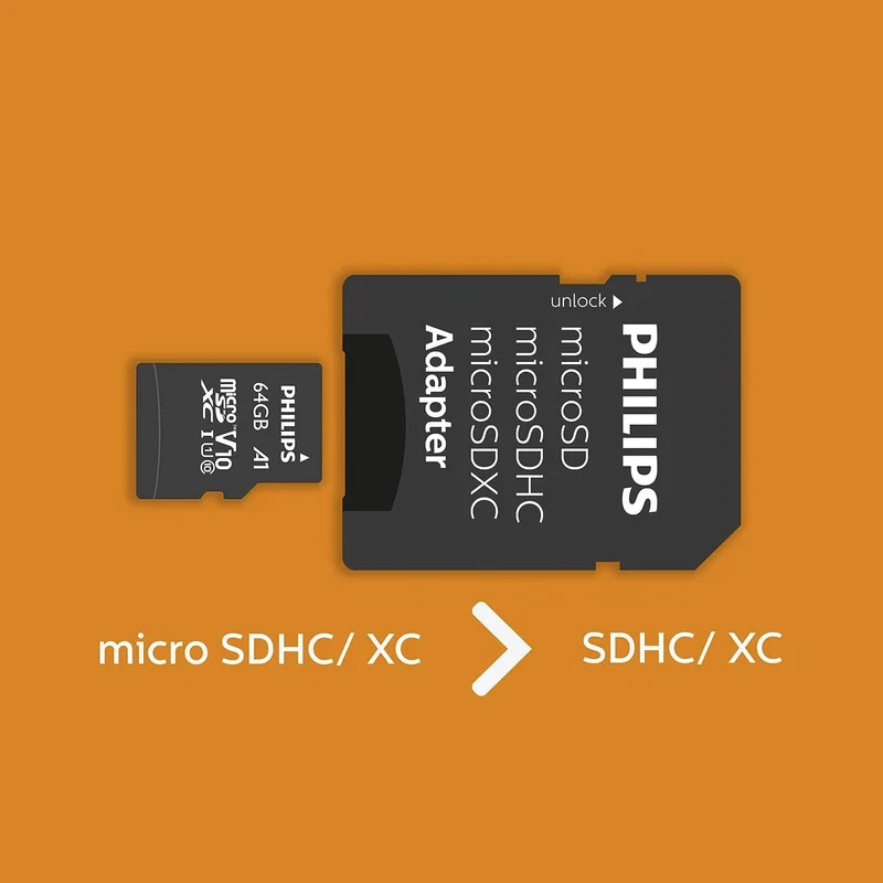 PHILIPS 32GB Micro SDHC UHS-1 U1 & V10 Class 10 Flash Memory Card with Adapter - Image 4 of 4