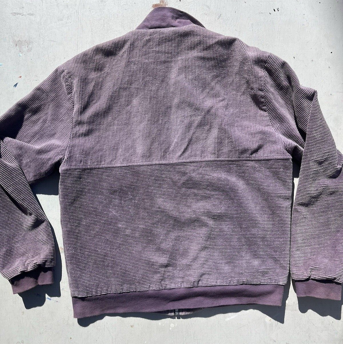 Men's Alltimers Jacket Purple Jeremih M Cord Retro Full Zip Bomber