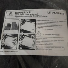 PEUGEOT BIPPER FURGONE TAPPETINI  LITPAC1912 ORIGINALI