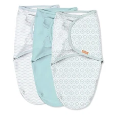 SwaddleMe by Ingenuity Original Swaddle, Size Small/Medium, For Ages 0-3 Months,