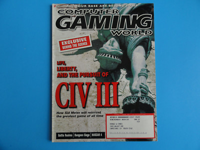 COMPUTER GAMING WORLD MAGAZINE MAY 2001 #202 ''CIV III'' +  SID MEIER & MORE