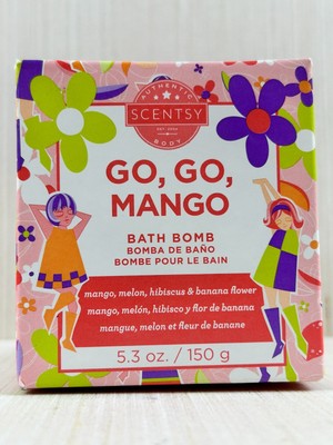 Scentsy Bath Bomb  Go, Go, MANGO 5.3 oz NEW