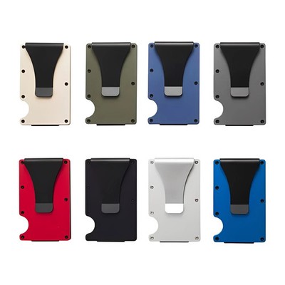The Ridge Style Titanium Wallet with RFID Blocking Card Slots, Money Clip Usa