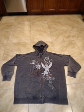 Disney Tinkerbell Fairy Graphic Full Zip Hoodie Size XXL Big Size Check Pictures