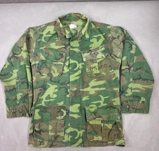 Vintage USMC Jacket Men Small ERDL Jungle Ripstop Slant Pocket Vietnam War 1969