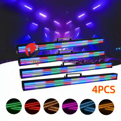 4PCS/150W 720 LED DJ Flashing Wash Wall Light RGB Strobe Effect Bar Stage Light