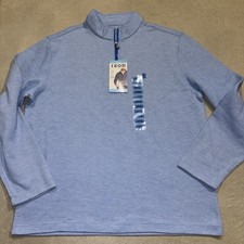 NEW IZOD Men's Super Soft Natural Stretch 1/4 Zip Golf Pullover Size Large 60