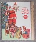 CHRISTMAS SANTA CLAUS COCA COLA  Vintage 9"X12" Magazine Ad 1960's Toy ML-4