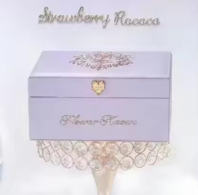 US SELLER Flower Knows 8th Anniversary Kawaii Makeup Jewelry Box Storage PURPLE