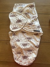 SwaddleMe Rainbow Print 100 Cotton Swaddle Beige 0-3 Months