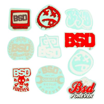 BSD BMX Sticker Set Aufkleber Set 10st.
