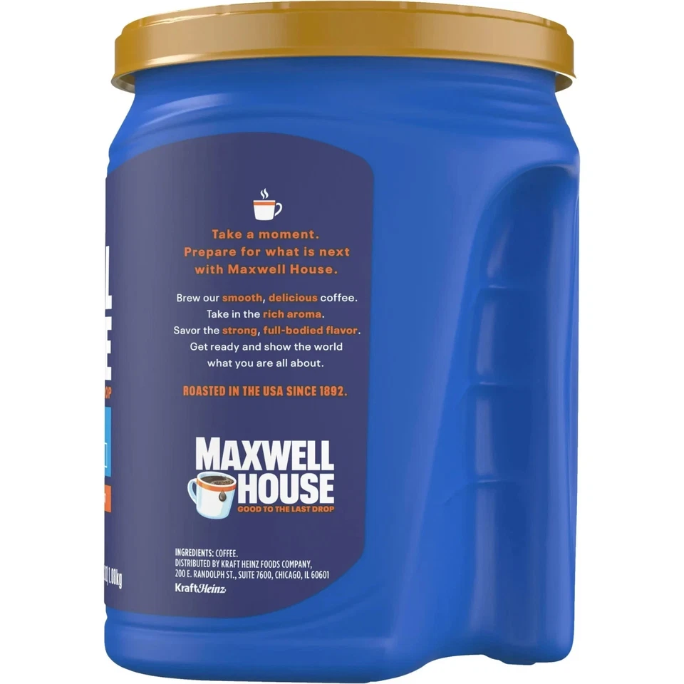 Café molido tostado original Maxwell House, bote de 38,2 oz Foto 2 de 4