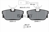 Pagid Bremsbelagsatz Scheibenbremse T5137N FüR Vw Transporter Multivan T4 Bus